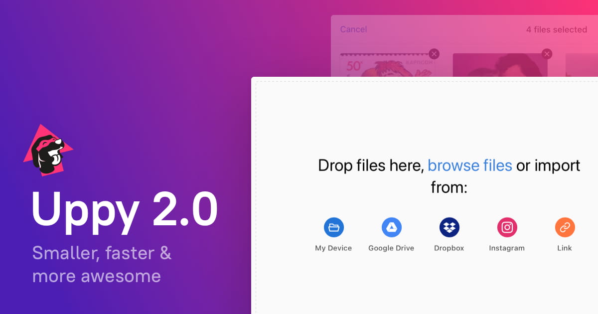 Uppy 2.0 cover banner