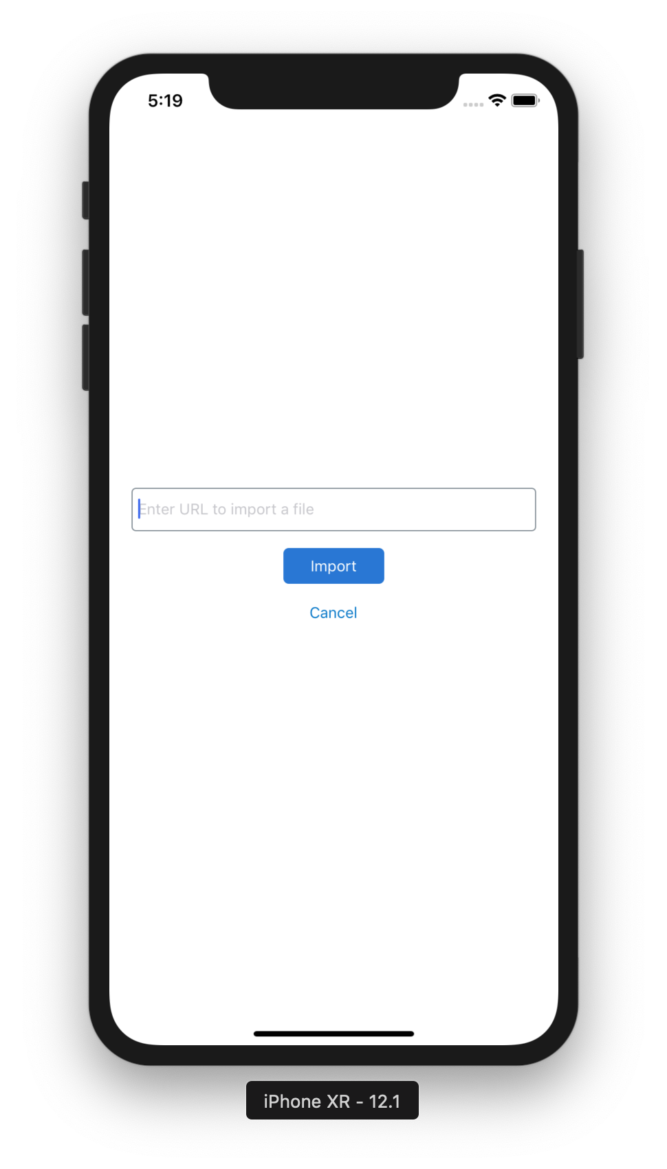 The new React Native UI, second screen
