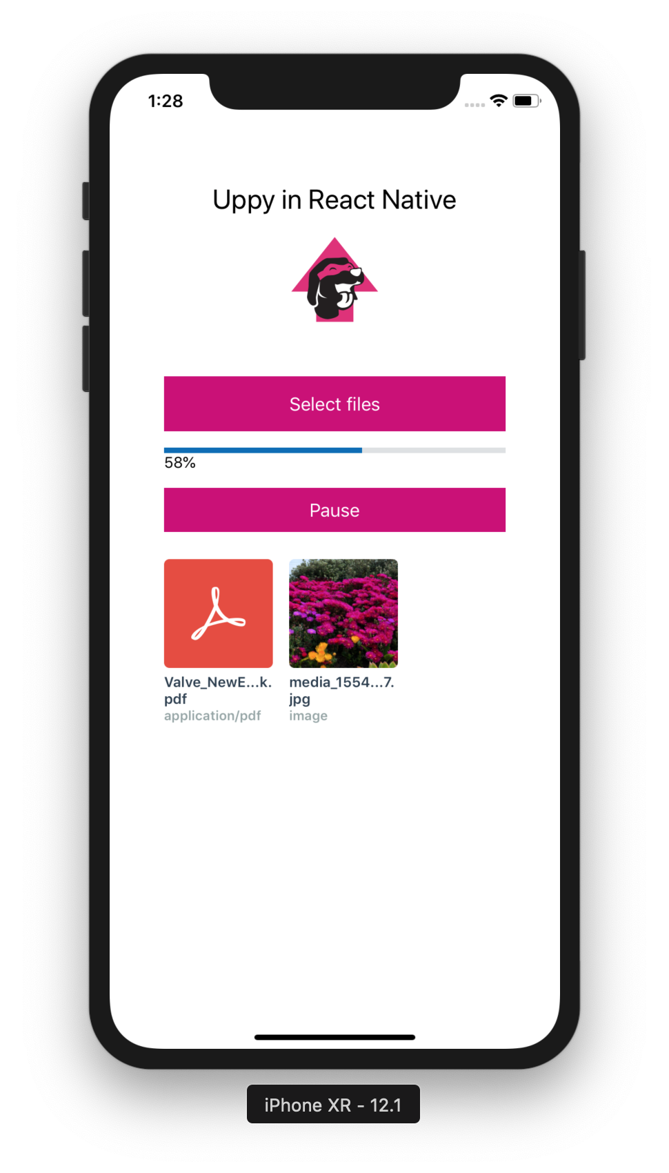 The new React Native UI, third screen